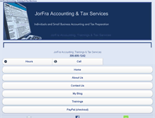 Tablet Screenshot of jorfraaccounting.com